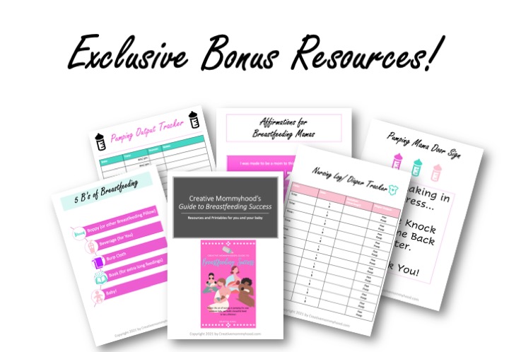Bonus resources for breastfeeding ebook